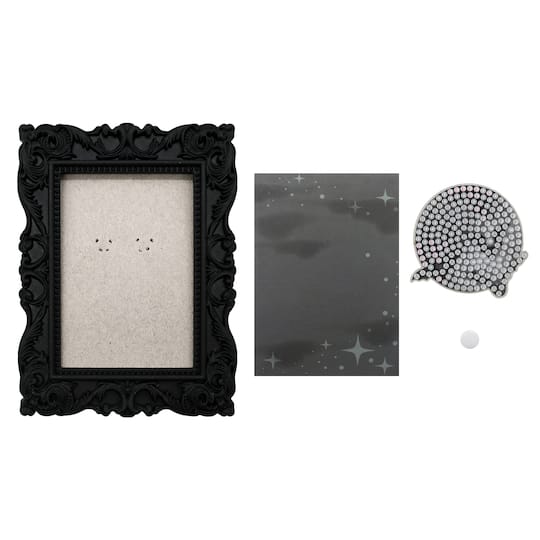 2" x 3" Moon & Bats Acrylic Surface Diamond Art Kit with Frame by Make Market®